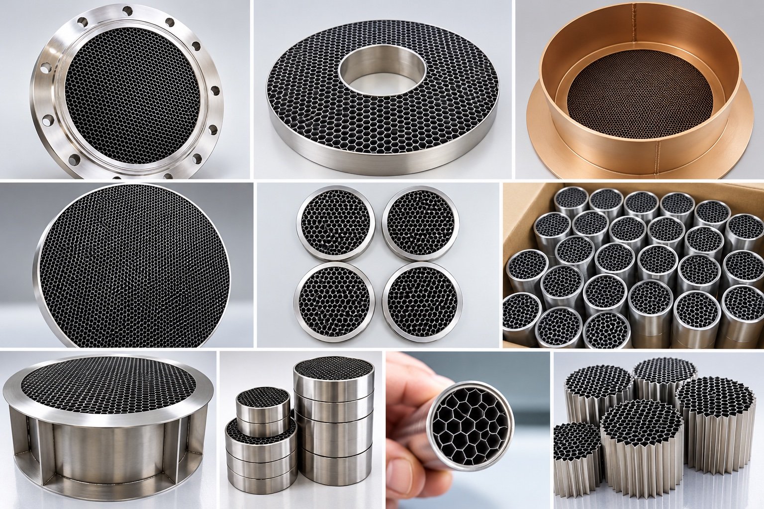 Housed Round Honeycomb Flow Straightener — 76 mm